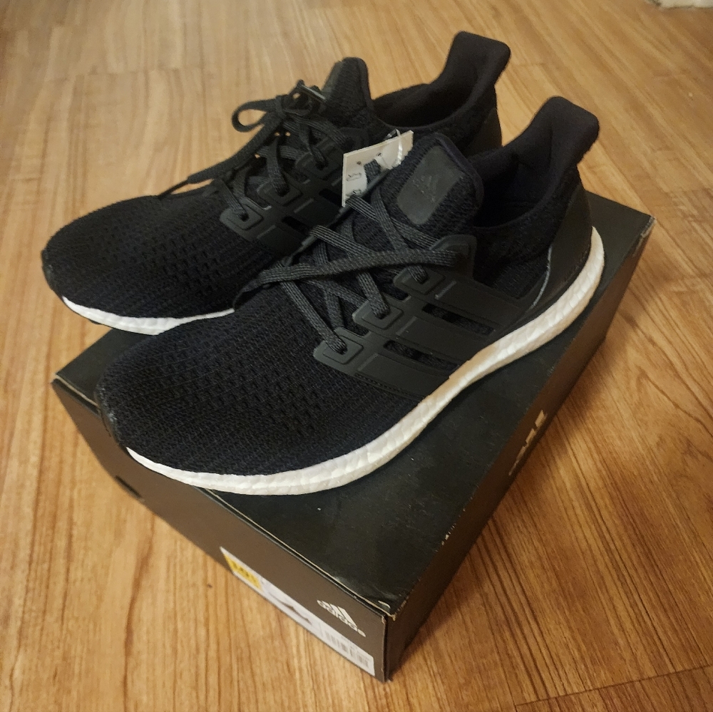 Adidas Women's Black and White Ultra Boosts